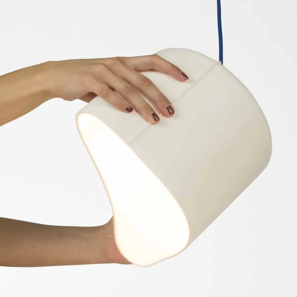 Lampada sospesa moderna In-es.artdesign Candle 2 in colorata laprene
