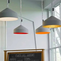 Lampada sospesa moderna In-es.artdesign Cyrcus Cemento verniciata