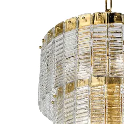 Lampada Sospesa Moderna in Vetro Artigianale Lusso Made in Italy - Valadier