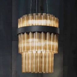 Lampada Sospesa Moderna in Vetro Soffiato Lusso Made in Italy - Maesta