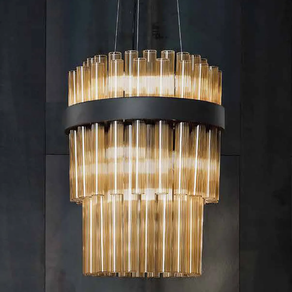 Lampada Sospesa Moderna in Vetro Soffiato Lusso Made in Italy - Maesta