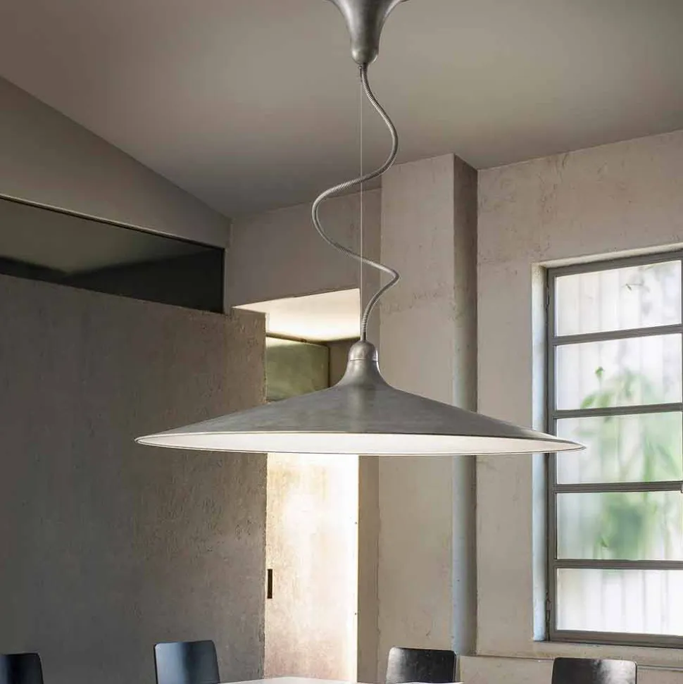 Lampada Sospesa Vintage in Alluminio Made in Italy – Sassmaòr