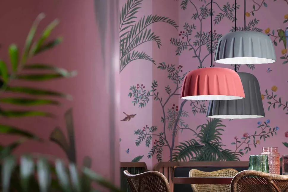 Lampada Sospesa Vintage in Ceramica Made in Italy – Ferroluce Madame Grès