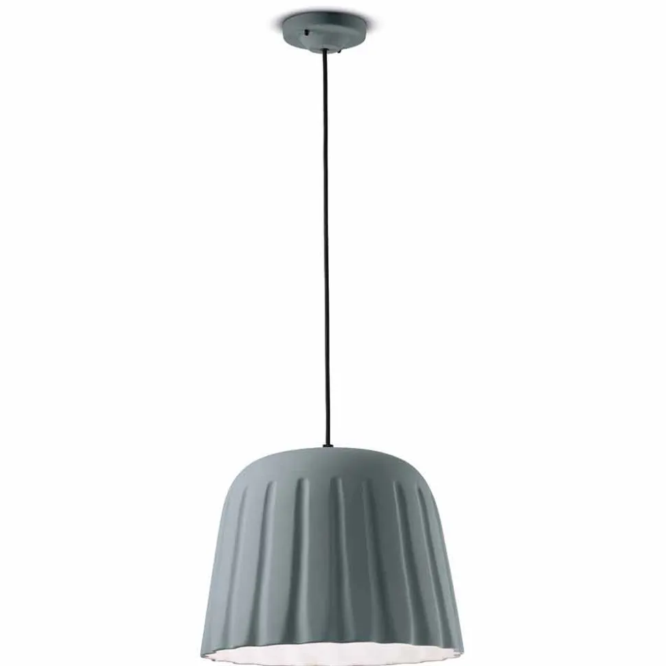 Lampada Sospesa Vintage in Ceramica Made in Italy – Ferroluce Madame Grès