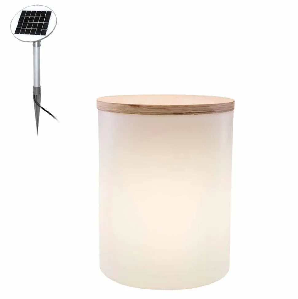 Lampada Tavolino da Esterno o Interno Design a Led, Solare o E27 - Tamburostar