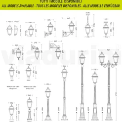 Lampioncino da Giardino in Alluminio Antracite e Vetro Sabbiato - Elric