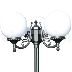 Lampione Alto 200 cm in Acrilico e Alluminio Antracite Made in Italy - Trovaantracite