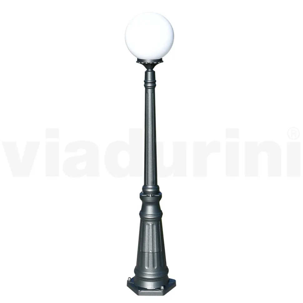 Lampione Alto 145 cm in Acrilico e Alluminio Antracite Made in Italy - Trovaantracite