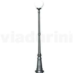 Lampione Alto 208 cm in Acrilico e Alluminio Antracite Made in Italy - Trovaantracite