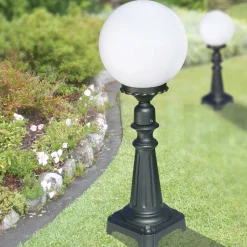 Lampione Alto 69 cm in Acrilico e Alluminio Antracite Made in Italy - Trovaantracite