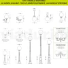 Lampione Alto 47 cm in Acrilico e Alluminio Antracite Made in Italy - Trovaantracite