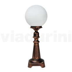 Lampione Alto 69 cm in Acrilico e Alluminio Nero Made in Italy - Trovanero