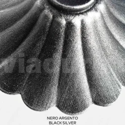 Lampione Alto 110 cm in Acrilico e Alluminio Nero Made in Italy - Trovanero