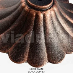 Lampione Alto 172 cm in Acrilico e Alluminio Nero Made in Italy - Trovanero