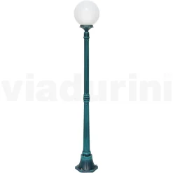 Lampione Alto 172 cm in Acrilico e Alluminio Nero Made in Italy - Trovanero