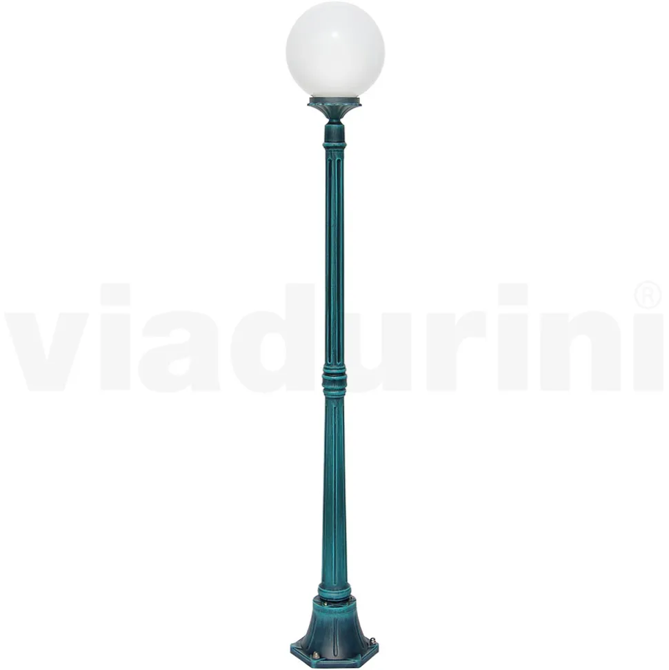Lampione Alto 172 cm in Acrilico e Alluminio Nero Made in Italy - Trovanero