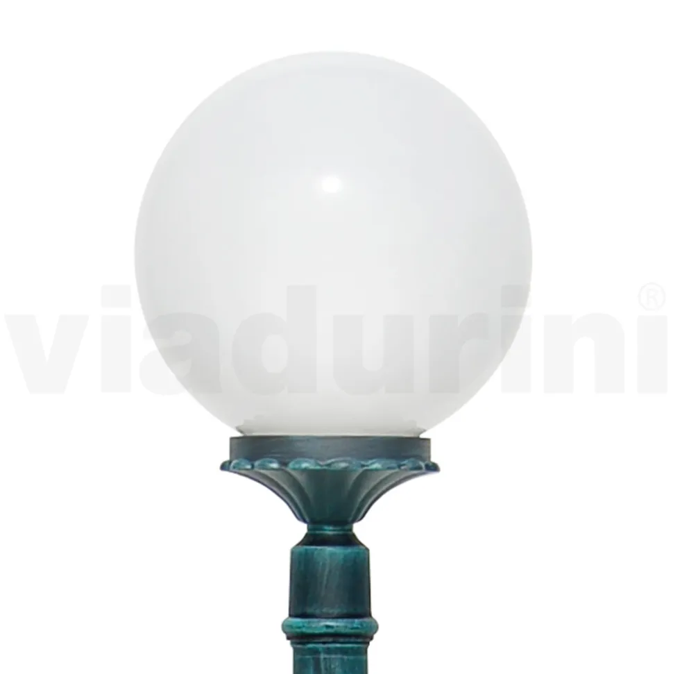 Lampione Alto 172 cm in Acrilico e Alluminio Nero Made in Italy - Trovanero