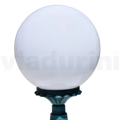 Lampione Alto 47 cm in Acrilico e Alluminio Nero Made in Italy - Trovanero