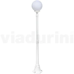 Lampione Alto 172 cm in Acrilico e Alluminio Bianco Made in Italy - Trovabianco