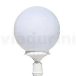 Lampione Alto 172 cm in Acrilico e Alluminio Bianco Made in Italy - Trovabianco