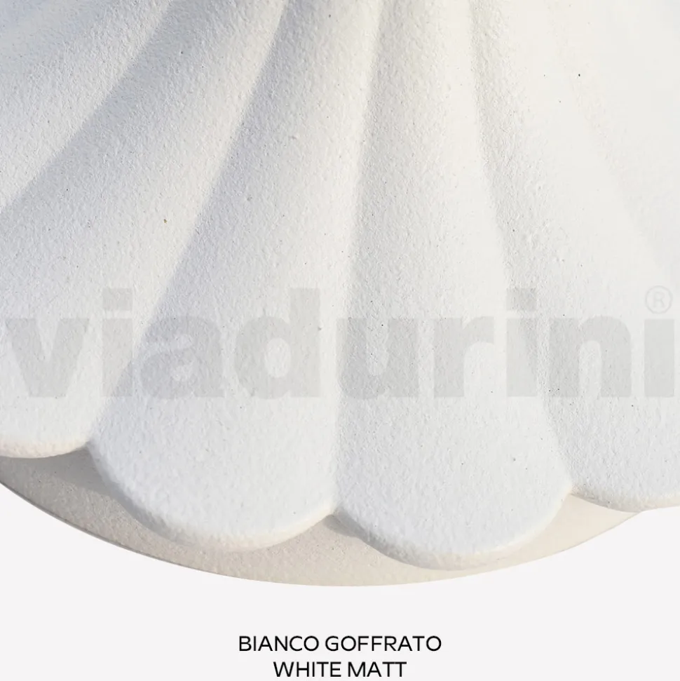 Lampione Alto 200 cm in Acrilico e Alluminio Bianco Made in Italy - Trovabianco