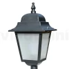Lampione Alto 53,5 cm in Vetro e Alluminio Antracite Made in Italy - Scintilla