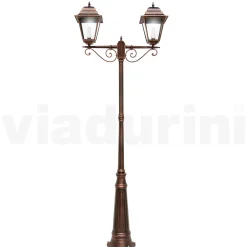Lampione Alto 264 cm per il Giardino in Vetro e Alluminio Pressofuso - Alchimista