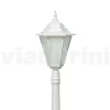 Lampione Alto per Esterno Vintage in Alluminio Bianco Made in Italy - Terella