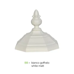Lampione a 2 Luci Stile Vintage in Alluminio Bianco Made in Italy - Dodo