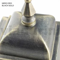 Lampione da Esterno Alto 85 cm in Vetro e Alluminio Pressofuso - Alchimista