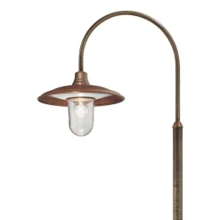 Lampione da Esterno con Montatura in Ottone Made in Italy - Chiocciola