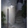 Lampione da Giardino Design Curvo in Alluminio Decoro a Mano - Campobasso