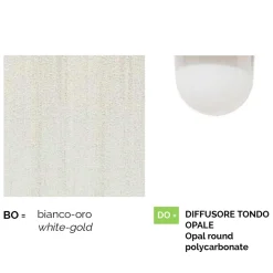 Lampione da giardino in alluminio bianco con 1 luce prodotto in Italia, Anusca