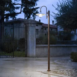 Lampione da Giardino in Alluminio a 1 o 2 o 3 Luci Design - Campobasso
