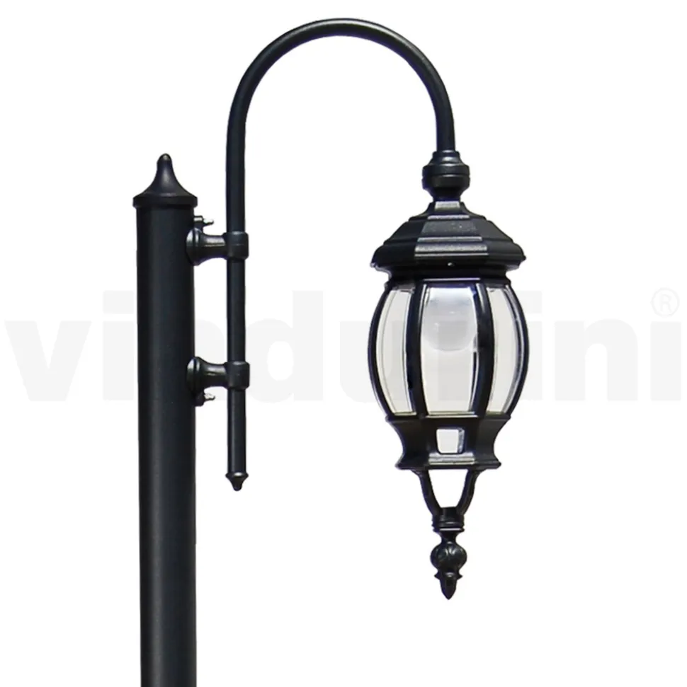 Lampione da Giardino Vintage in Alluminio Antracite Made in Italy - Impero