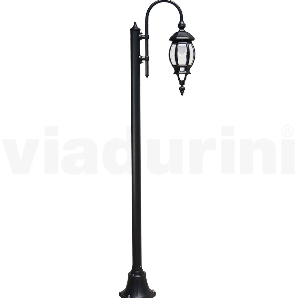 Lampione da Giardino Vintage in Alluminio Antracite Made in Italy - Impero