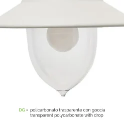 Lampione da Giardino Vintage 2 Luci in Alluminio Made in Italy - Cassandra