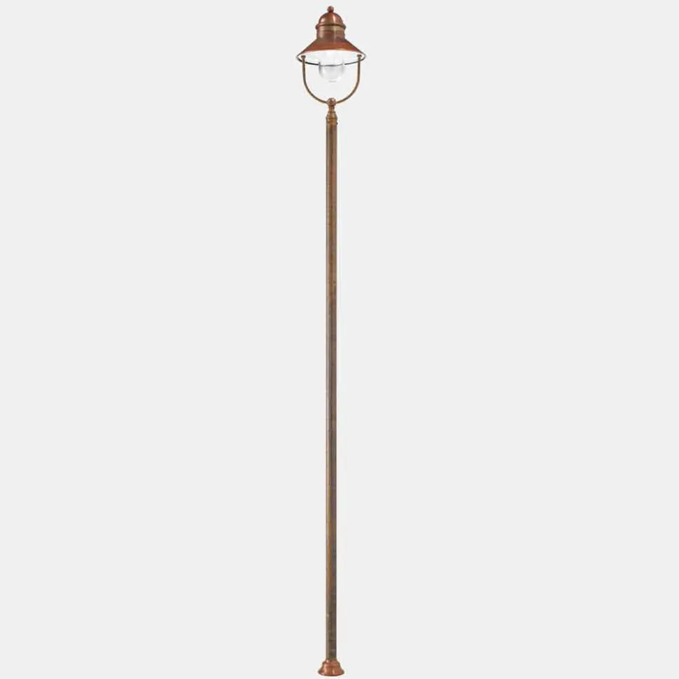 Lampione da Giardino Vintage in Ottone e Rame 3 Misure - Borgo by Il Fanale