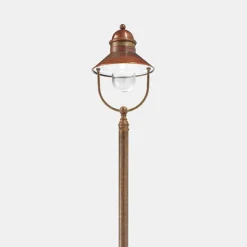 Lampione da Giardino Vintage in Ottone e Rame 3 Misure - Borgo by Il Fanale