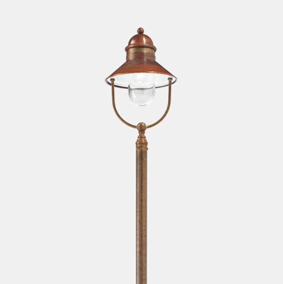 Lampione da Giardino Vintage in Ottone e Rame 3 Misure - Borgo by Il Fanale