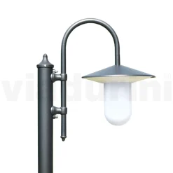 Lampione Esterno Stile Vintage in Alluminio Antracite Made in Italy - Belen
