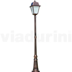 Lampione Giardino Stile Vintage in Alluminio e Vetro Made in Italy - Doroty