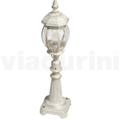 Lampione Giardino Stile Vintage in Alluminio Bianco Made in Italy - Dodo