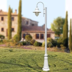 Lampione Giardino Stile Vintage in Alluminio Made in Italy - Cassandra