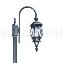 Lampione Giardino Vintage in Alluminio Pressofuso Antracite Made in Italy - Impero