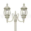 Lampione 2 Luci Stile Vintage in Alluminio Bianco Made in Italy - Dodo