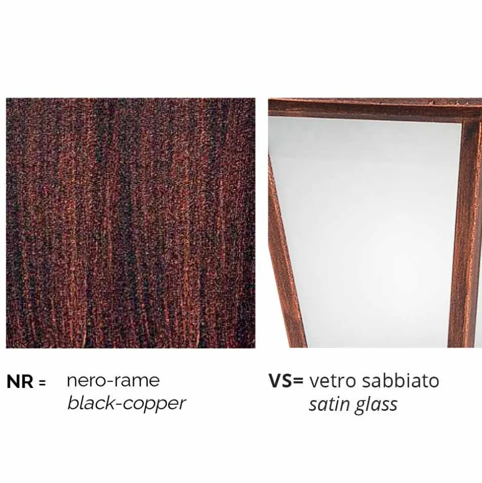 Lampione per esterno a due luci in alluminio made in Italy, Kristel