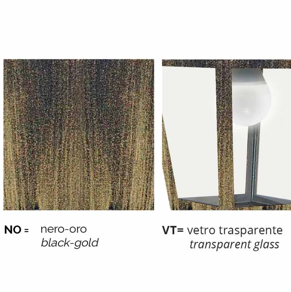 Lampione per esterno in alluminio pressofuso made in Italy, Kristel