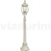 Lampione Stile Vintage in Alluminio Bianco Realizzato in Italia - Dodo