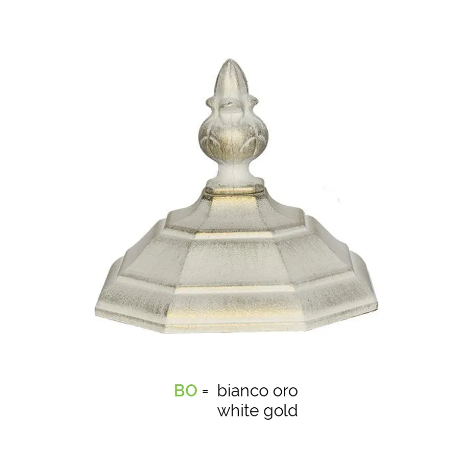 Lampione Stile Vintage in Alluminio Bianco Realizzato in Italia - Dodo